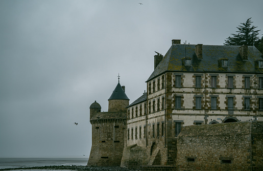 Mont-Saint Michel on A Rainy Day