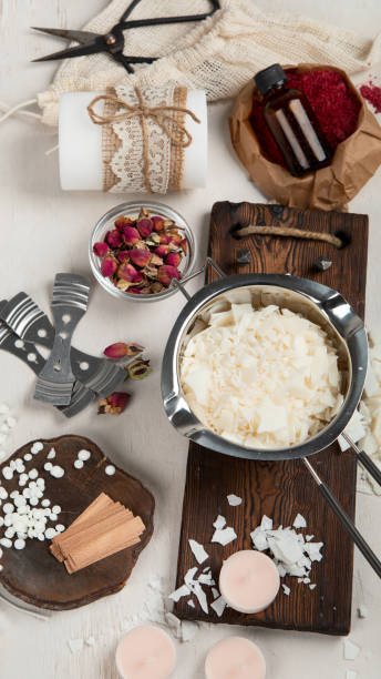 istock Homemade candle ingredients. 1475437606