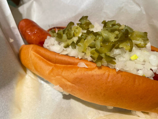 istock Hot dog with sausage 1475440907