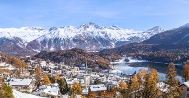 istock Panorama view of St. Moritz, Switzerland 1475447960