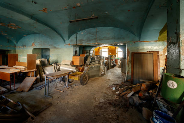 istock Dark and creepy dirty abandoned underground basement 1475449172