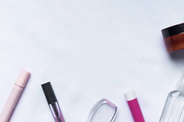 Beauty product on white background - Stock photo