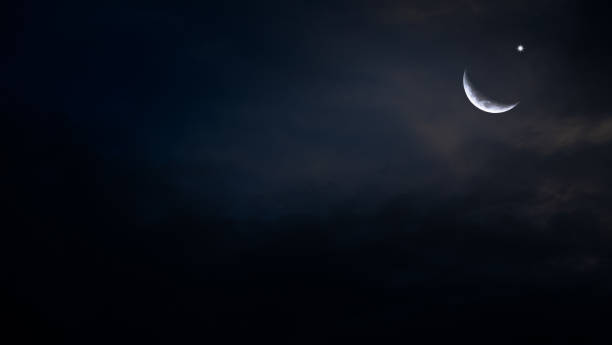 istock Eid Al Adha,Eid Al Fifr Adha Mubrak Arabic Background Concept,Crescent Moon with Star on Dark Night Sky Dusk Nature Landscape,Symbols Moonlight Muslim Islamic New Year Muharram Religion 1475451701