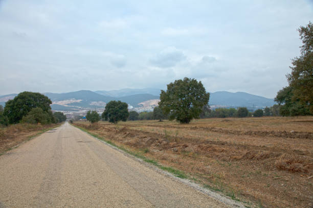 dirt road to village