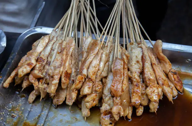 Photo of Satay Grilled chicken at street food in Jakarta