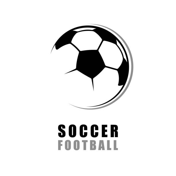 футбольный символ футбольный мяч. векторная иллюстрация - individual event illustrations stock illustrations