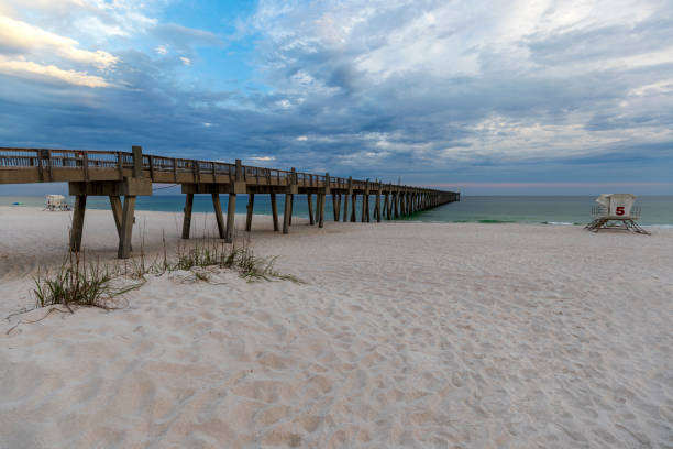 istock Pensacola Beach Gulf Pier at sunset 1475465580