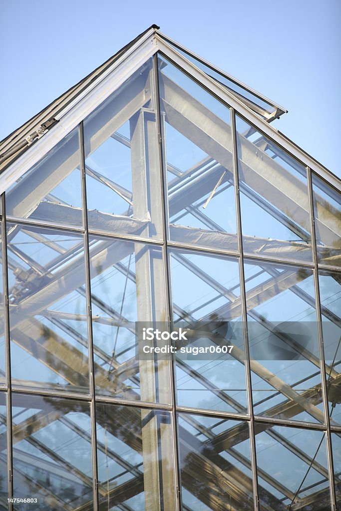 Teto de vidro detalhe - Foto de stock de Estrutura construída royalty-free
