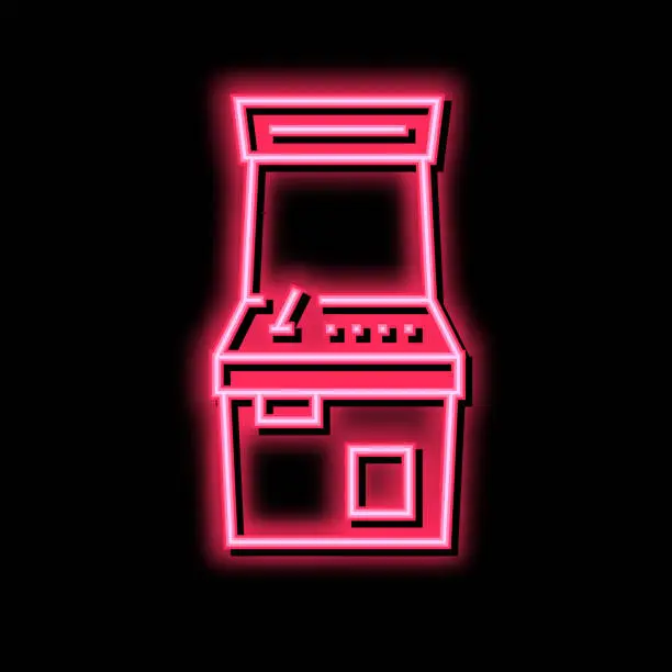 Vector illustration of slot machine geek color icon vector illustration