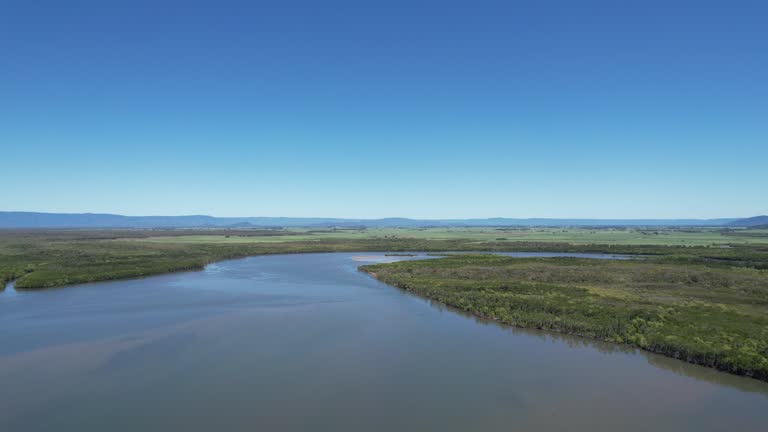 Aerial footage of Taylors Beach Queensland Australia