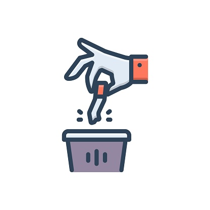 Icon for quit, leave, discard, give up, renounce, reject, fingure, dust bin, trash, dispose