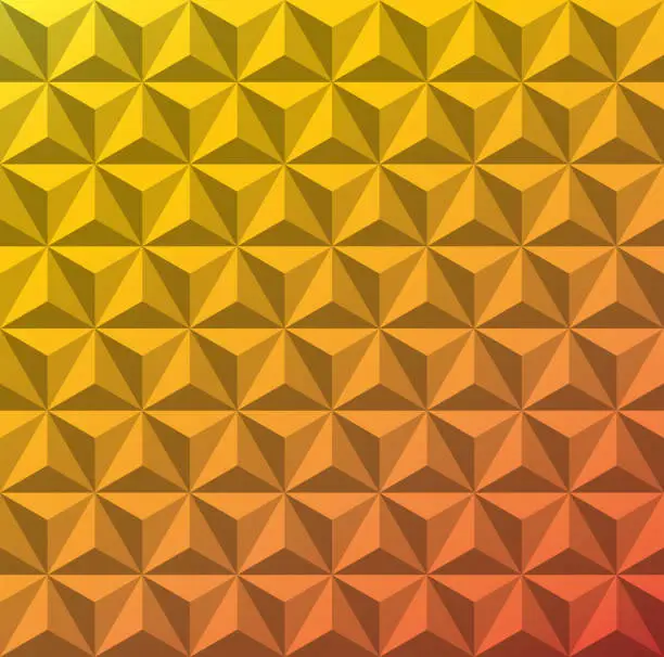 Vector illustration of 3d Triangle Gradient Pattern. Abstract Geometric Background.