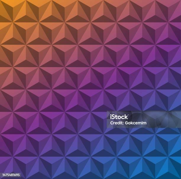3d Triangle Gradient Pattern Abstract Geometric Background Stock ...