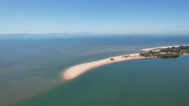 Aerial footage of Taylors Beach Queensland Australia