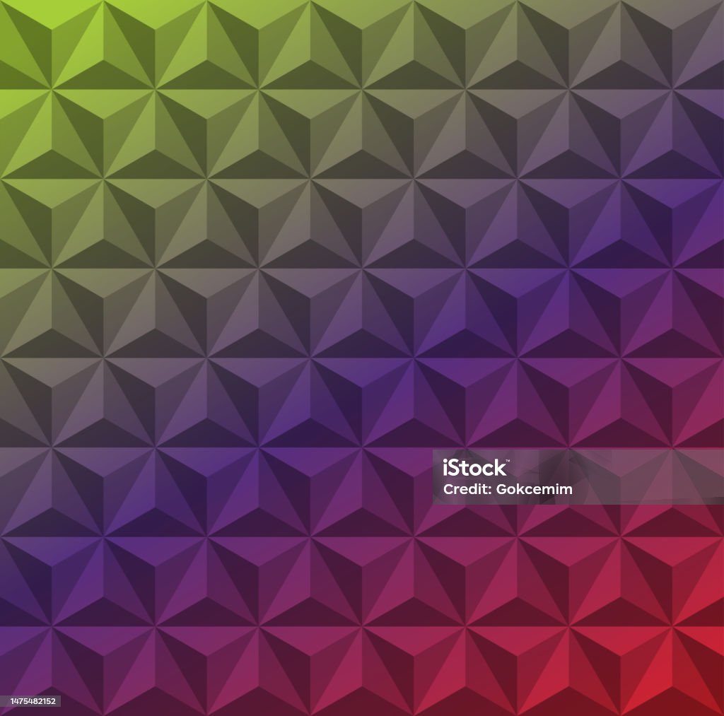 3d Triangle Gradient Pattern Abstract Geometric Background Stock ...