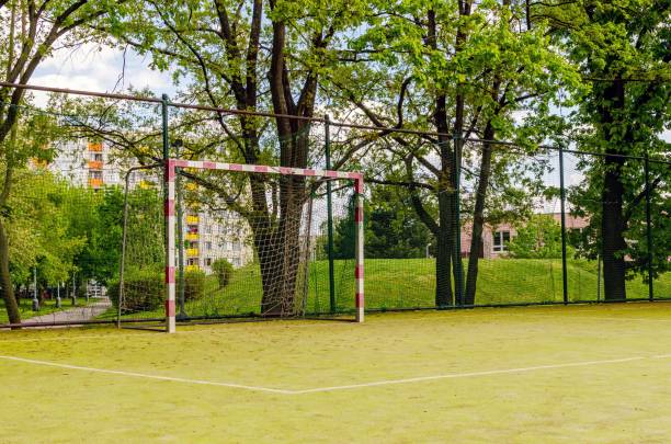 istock empty playground in the park without peoples. Covid-19 1475483040