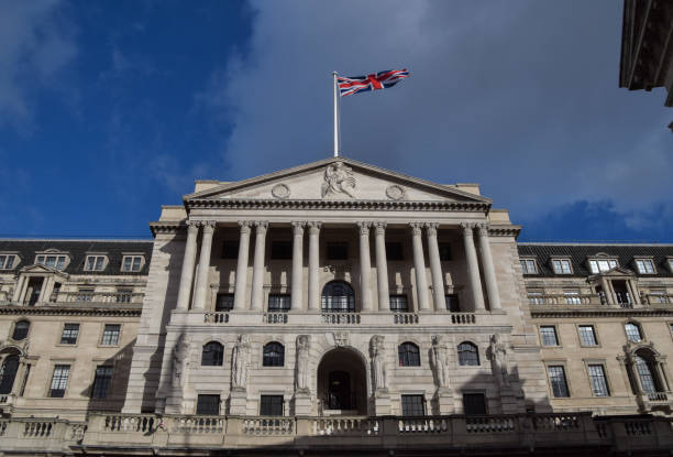 잉글랜드 은행, 런던 시, 영국 - bank of england 뉴스 사진 이미지