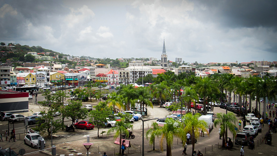 A shot of the Malecon at Fort-de-France, Martinique. The picture was taken on Tour des Yoles 2022 day on the Fort-de-France stage.