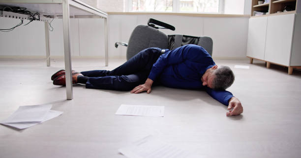 istock Faint Accident In Office. Fall From Chair 1475501659