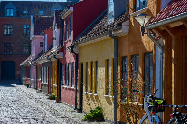 altstadt odense - odense stock-fotos und bilder