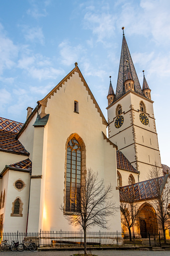 Warsaw, Poland - August 3, 2022:  St. Anne's Church in Warsaw, Poland
