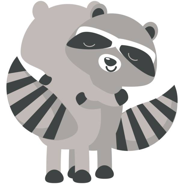 istock Sweet heart raccoon couple hugging vector icon 1475512520