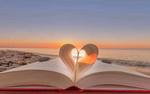 istock Book folded in the shape of a heart . 1475513174