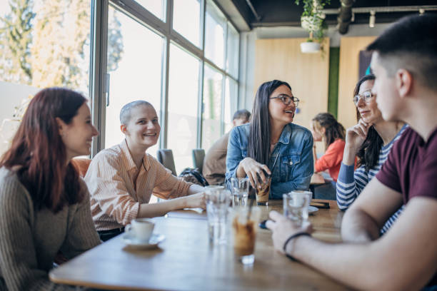 istock Friends in cafe 1475516146
