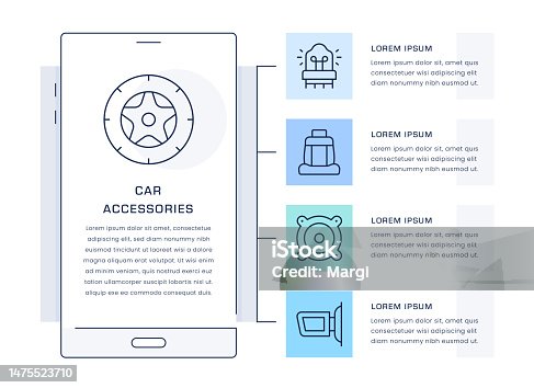 istock Car Accessories Infographic Design Template 1475523710