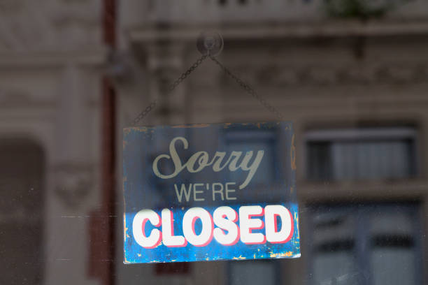 istock Sorry, we're closed - Closed sign 1475523906