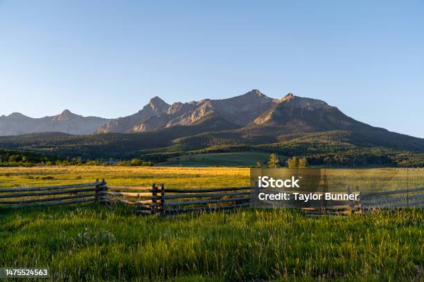 Early Morning Sunrise At The Foot Of The Mountains In Colorado Stock Photo - Download Image Now