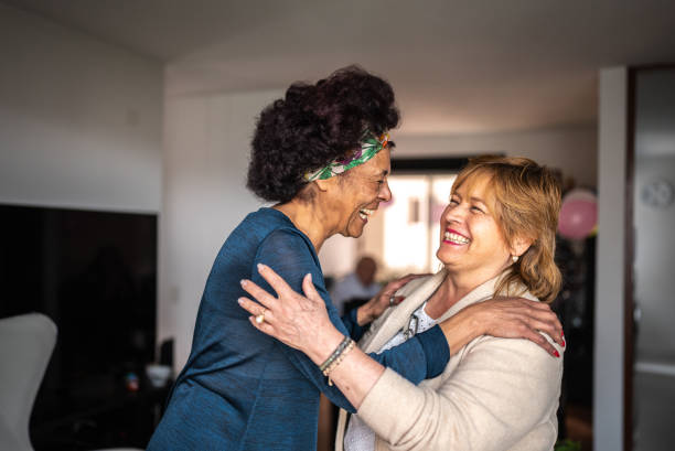 istock Senior friends having fun at home 1475530429