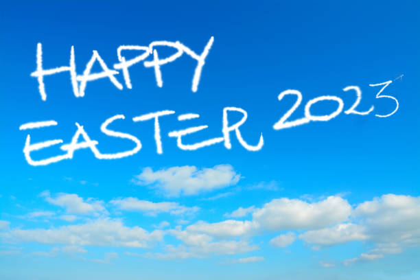 istock happy easter 2023 written in the sky 1475532627