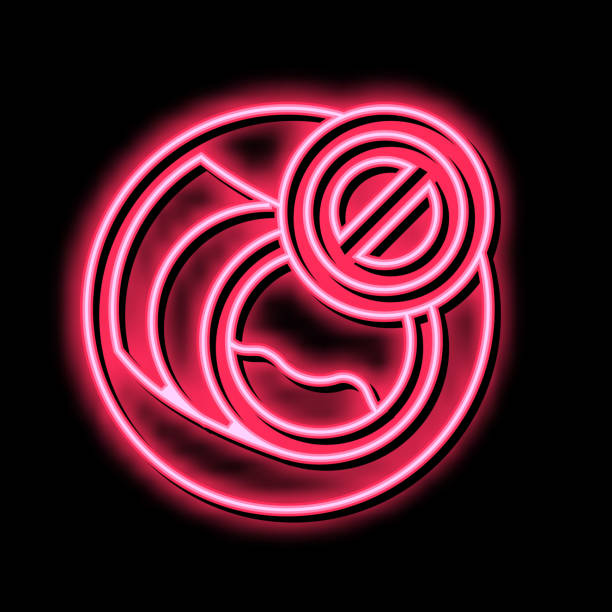 istock blockage of blood vessels neon glow icon illustration 1475533784