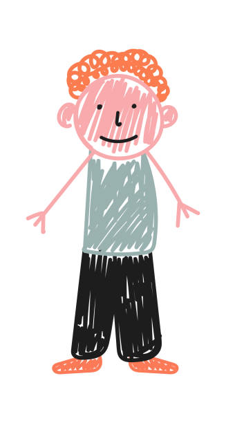 istock Children drawing family father by pencil 1475535042