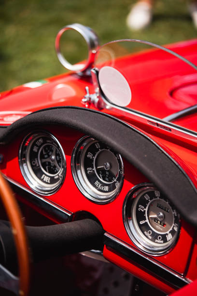 istock Speedometer meter gauge on an old vintage car 1475541184