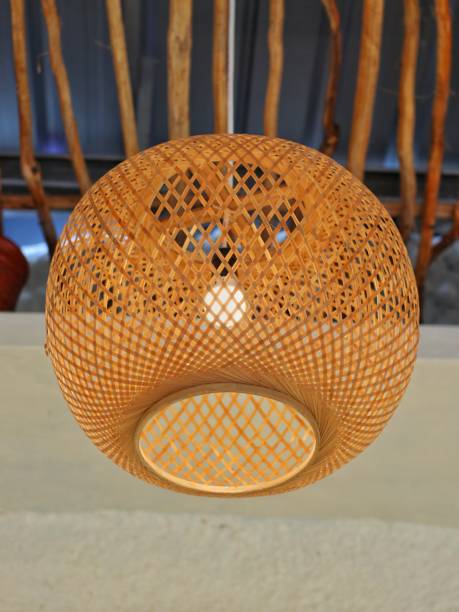 istock decorative lamp with woven bamboo cover 1475541920