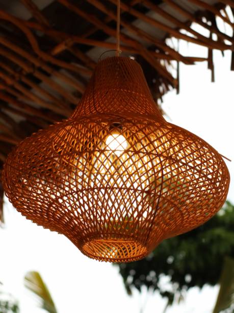 istock decorative lamp with woven bamboo cover 1475542010