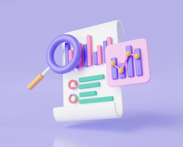 istock Clipboard checklist with magnifying and Dashboard and Business report chart, business financial audit, financial research report, SEO optimization. Data analysis concept. 3d icon render illustration 1475545712