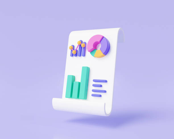 istock Clipboard paper with Data analytics, SEO optimization, dashboard and Business financial report chart. graph analytics, optimization marketing. 3d  icon render illustration on purple background 1475545731