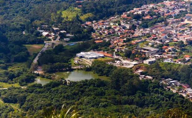 Photo from the top of the Sabesp lake in Mairiporã