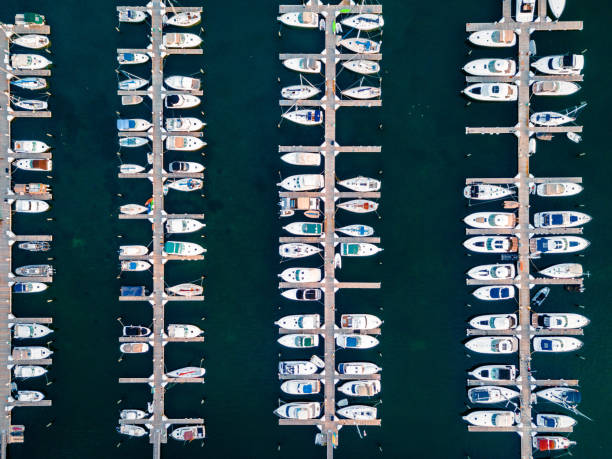 istock Aerial View of Marina 1475563758
