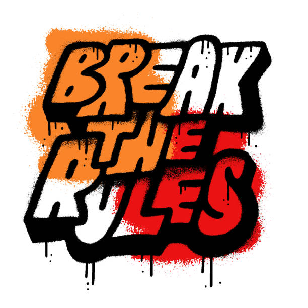 Break The Rules Urban Street Art Stencil Graffiti Slogan Lettering Print For Graphic Tee T Shirt Textured Typographic Vector Illustration Stock Illustration - Download Image Now - iStock break-the-rules-urban-street-art-stencil-graffiti-slogan-lettering-print-for-graphic-tee-t-shirt-textured-typographic-vector-illustration-stock-illustration-download-image-now-istock