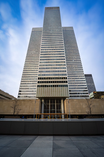 Place Ville Marie is the emblematic ediffice of downtown Montreal, it is a skyscraper in the shape of a cross.