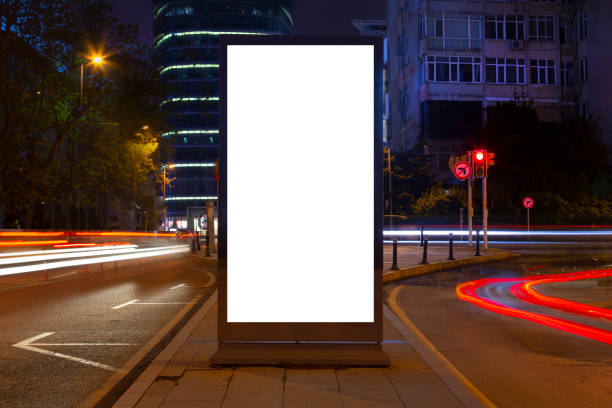 istock Blank billboard in the city traffic,copy space.Advertisement 1475586505