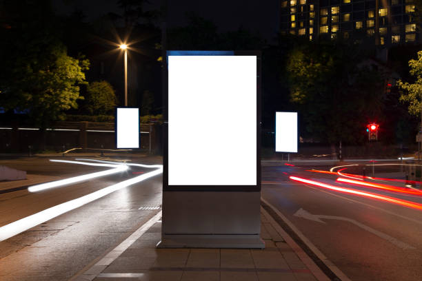 istock Blank billboard in the city traffic,copy space.Advertisement 1475586519