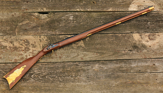 Traditional american long rifle