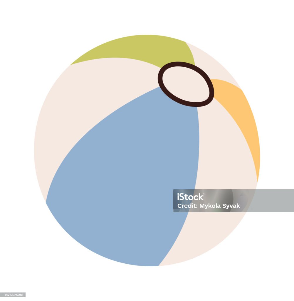 Vector Inflatable Ball Inflatable Beach Ball Stock Illustration - Download Image Now ...