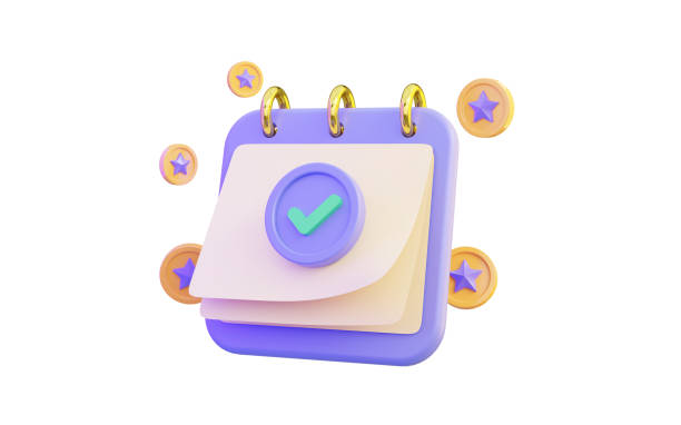 istock calendar icon with check mark and honor badge on white background 3d render concept 1475598009