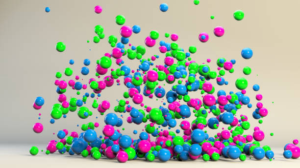 istock Abstract 3D Illustration of Colorful Balls on bright background 1475598894